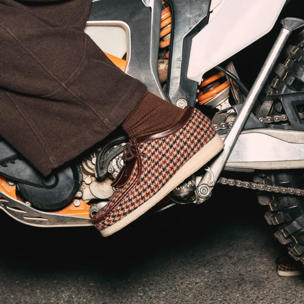 Mens Brown Tweed Combination Wallabees online