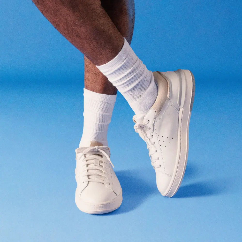 Mens Courtlite2 Run White Leather Sneakers online