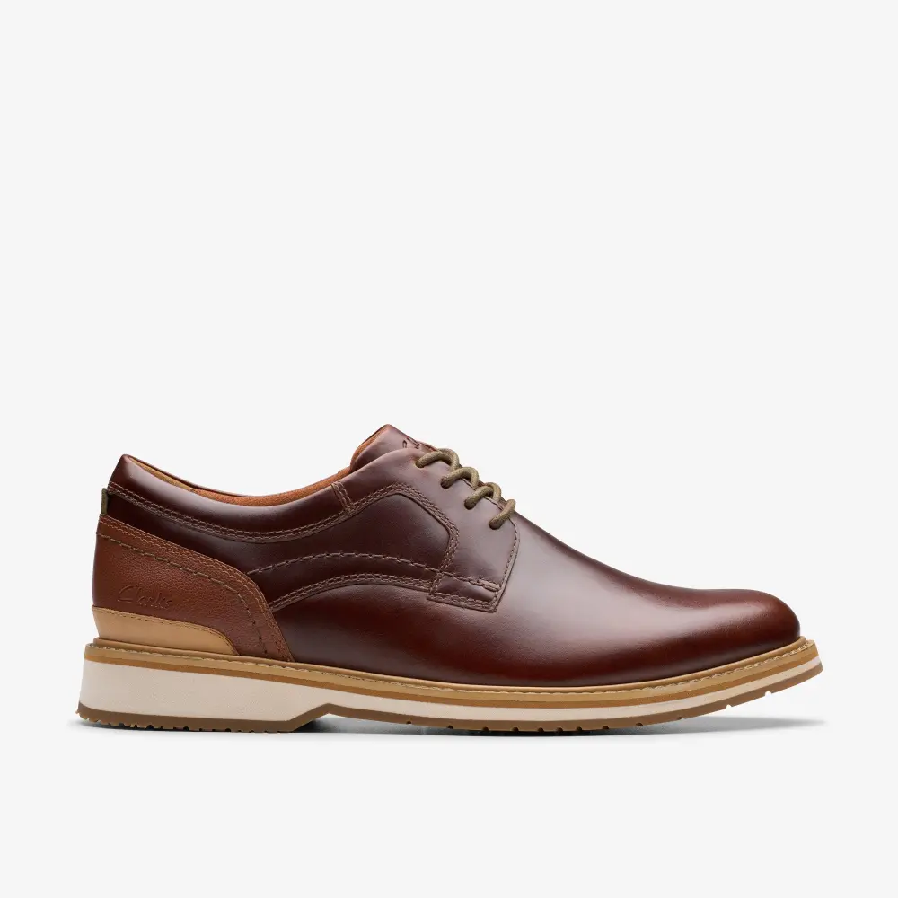 Mens Monahan Plain Mahogany Oxford Shoes online