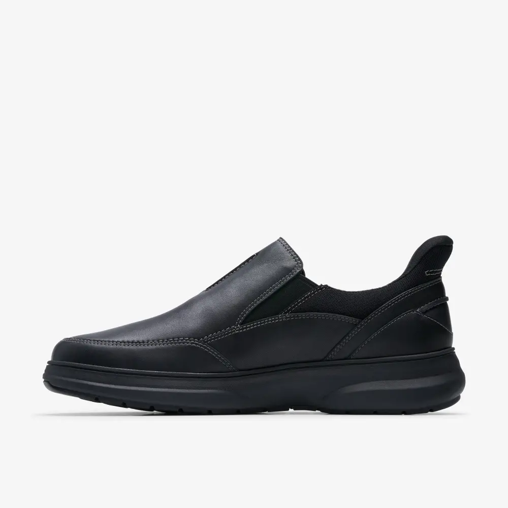 Mens Mullan Step Black Leather Shoes online