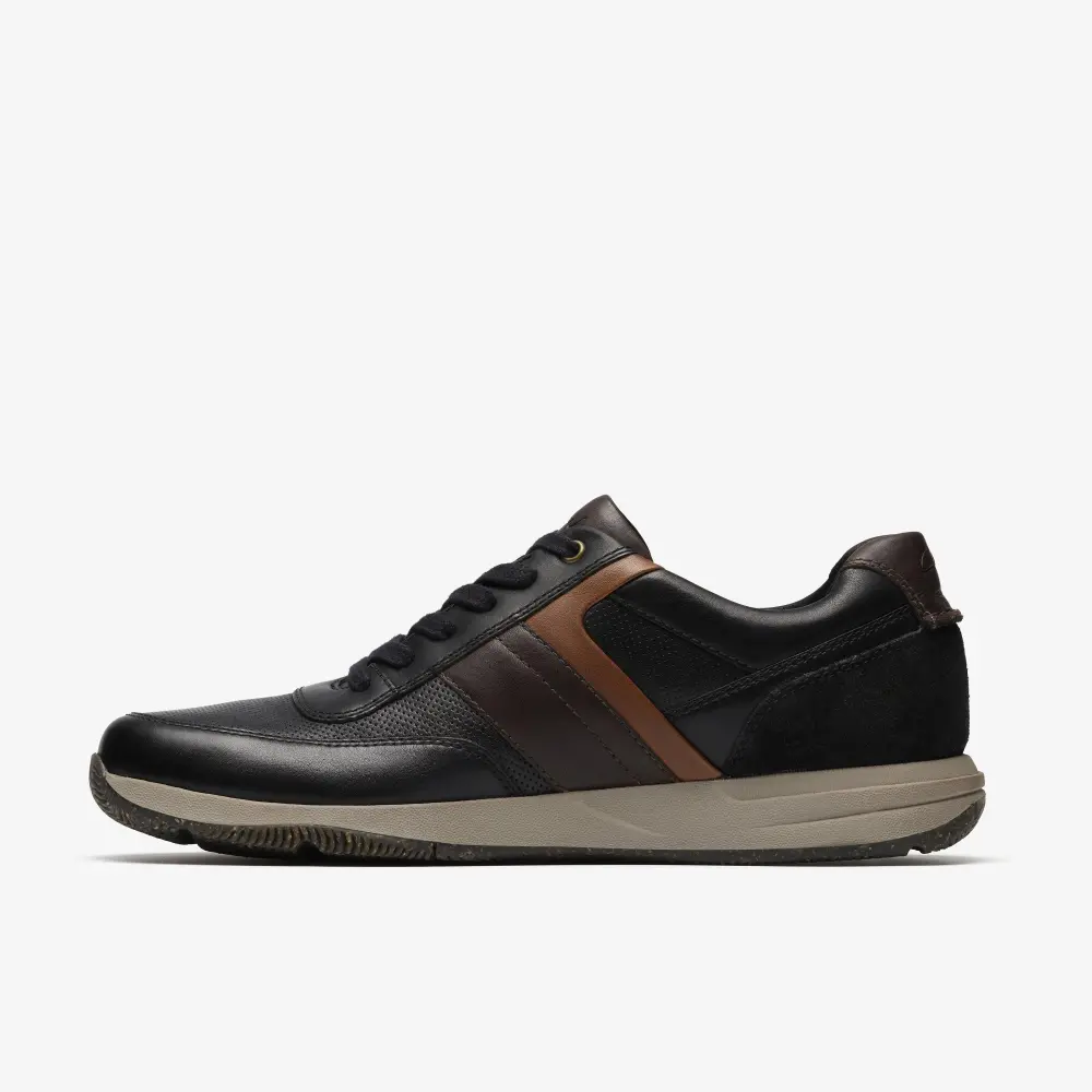 Mens Townview Style Black Leather Shoes online