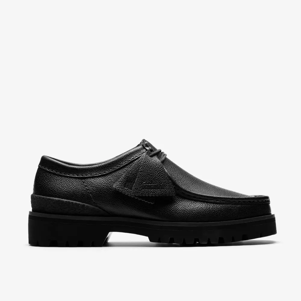 Mens Wallabee Yukon Black Scotch Grain Shoes online