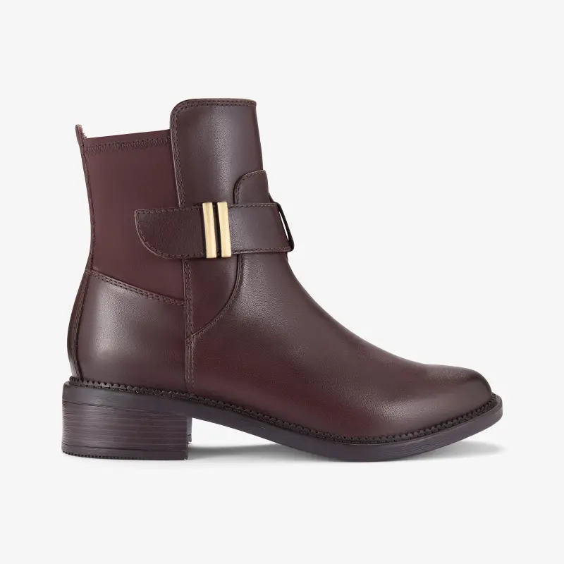 Womens Boots Dark Brown Leather online