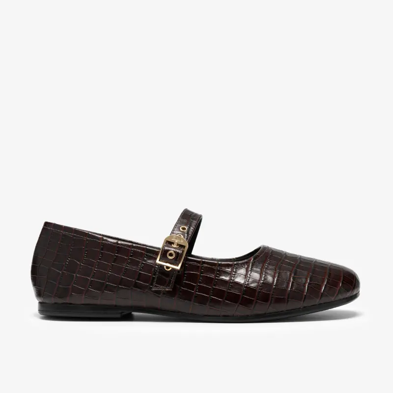 Womens Shoes Dark Brown Crocodile online