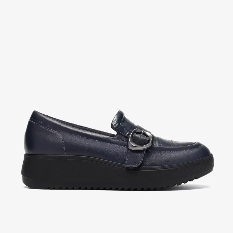 Womens Shoes Navy Combination Leather online