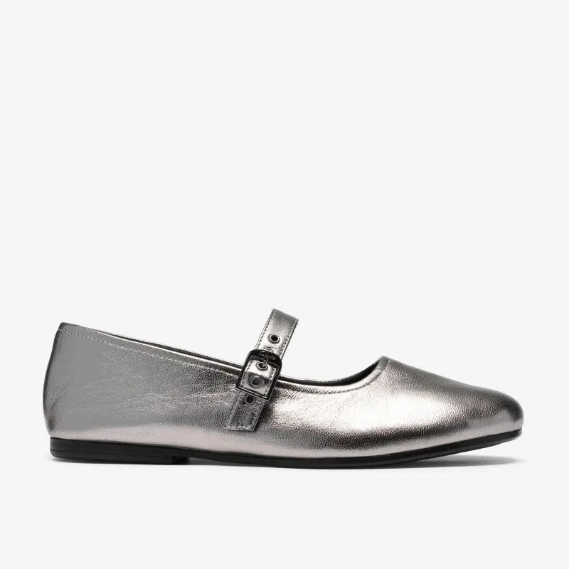 Womens Shoes Pewter Leather online