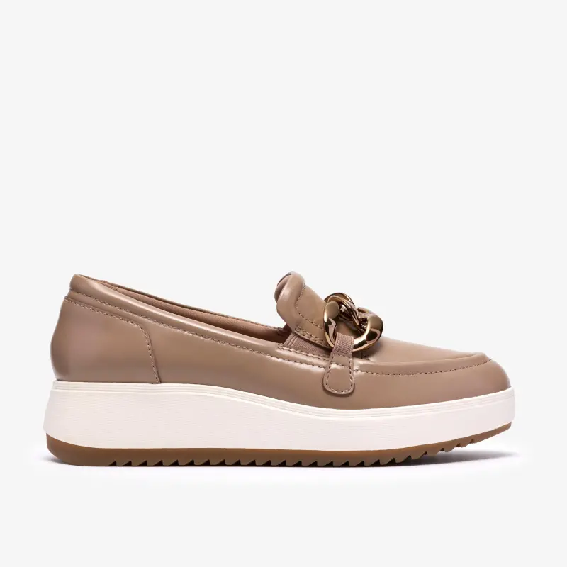 Womens Shoes Taupe Leather online