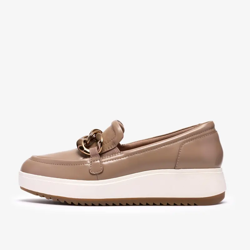 Womens Shoes Taupe Leather online