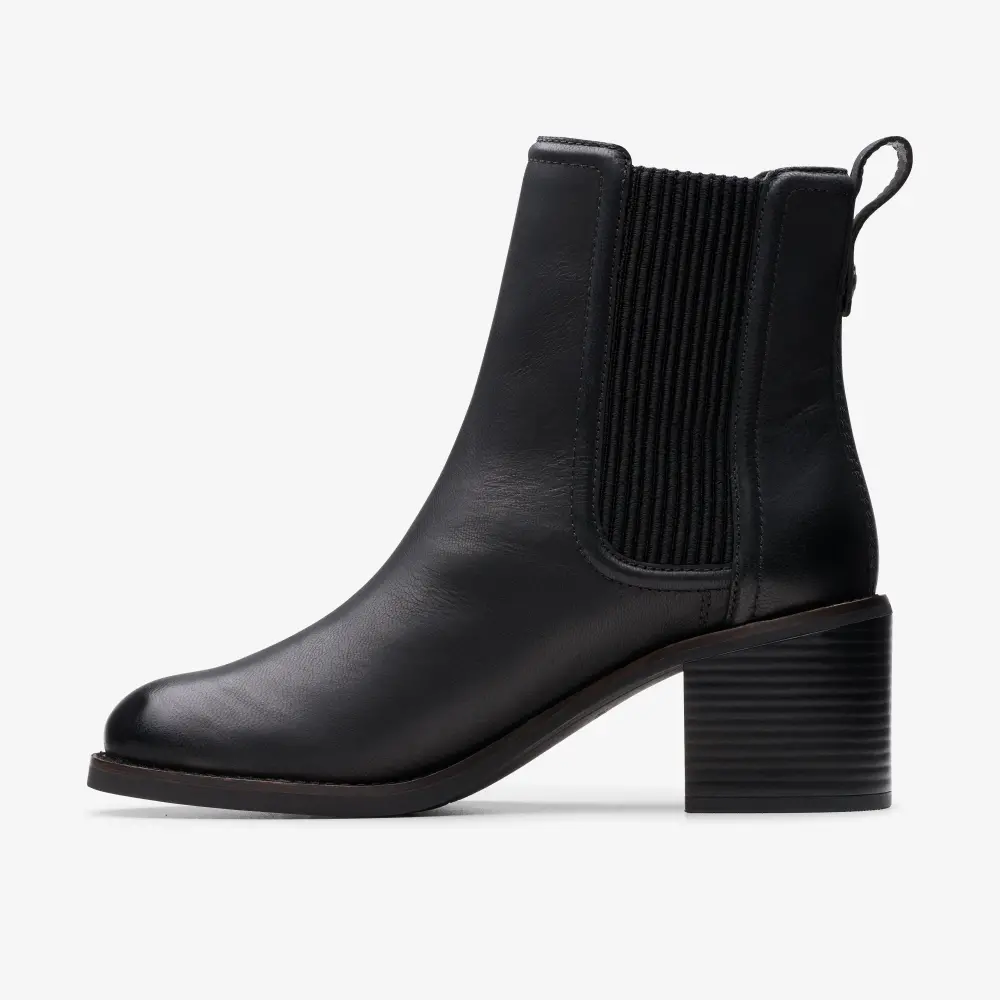 Womens Chamberly Top Black Leather Chelsea Boots online