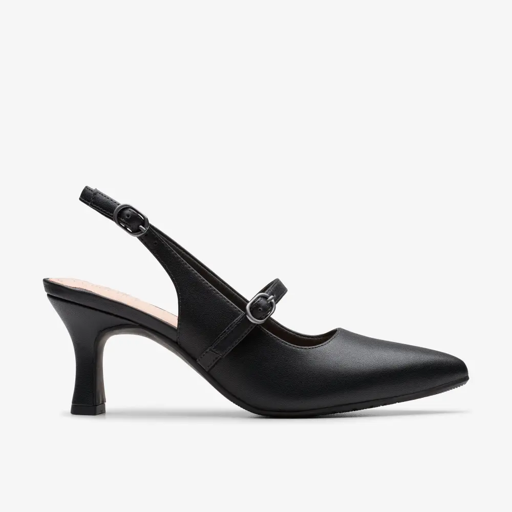 Womens Kataleyna Ruby Black Leather Pumps online