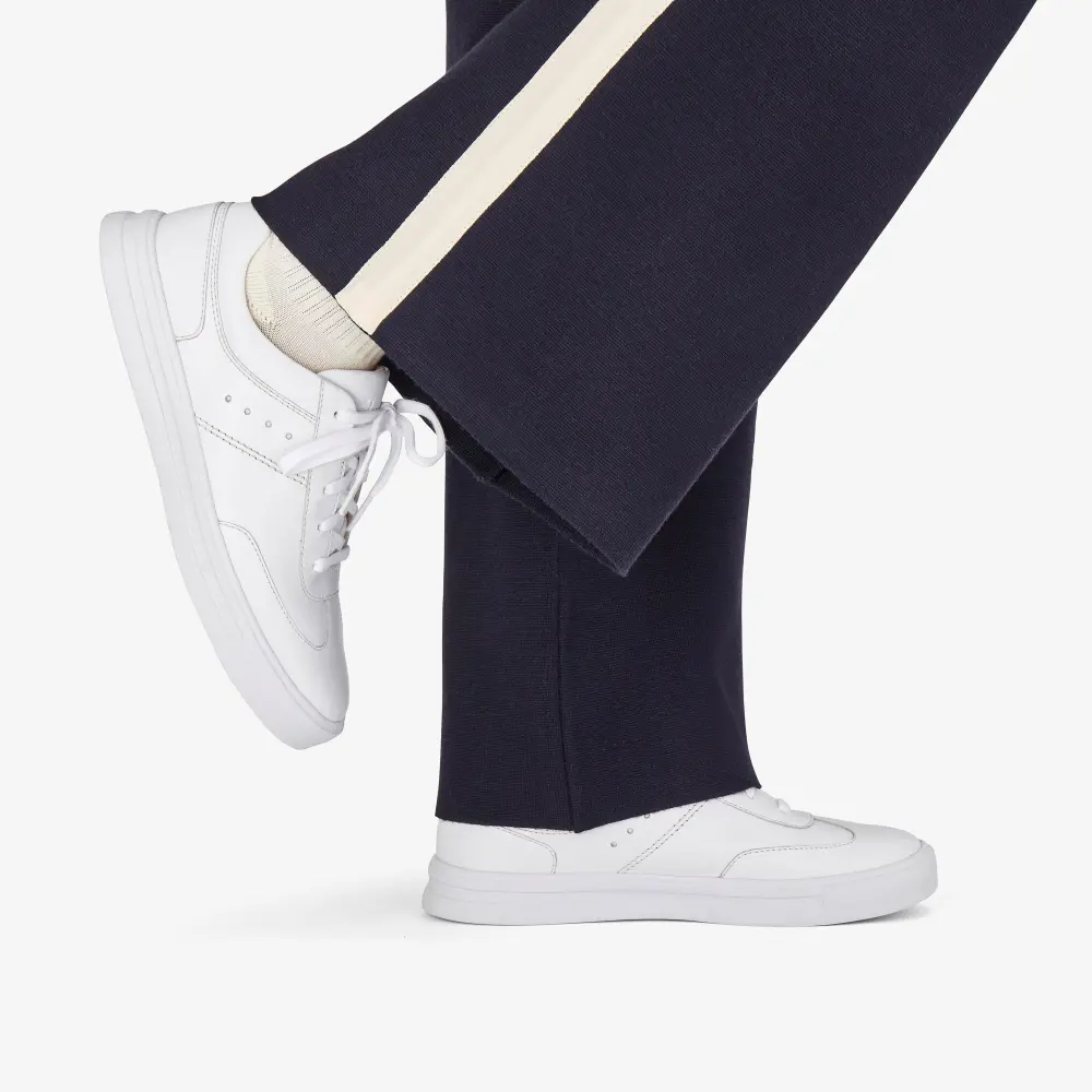 Womens Makea Court White Leather Sneakers online