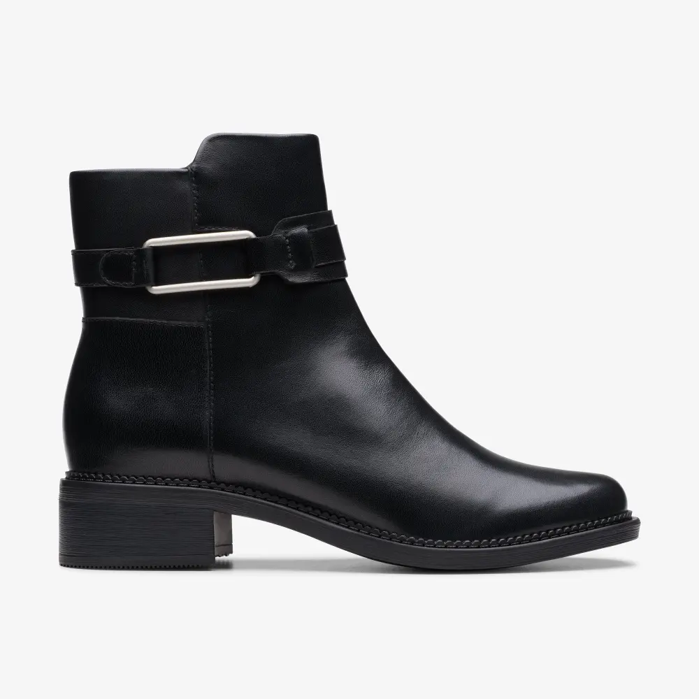 Women’s Maye Bella Black Leather Ankle Boots online