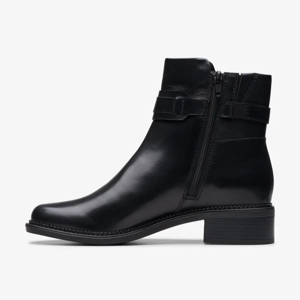 Women’s Maye Bella Black Leather Ankle Boots online