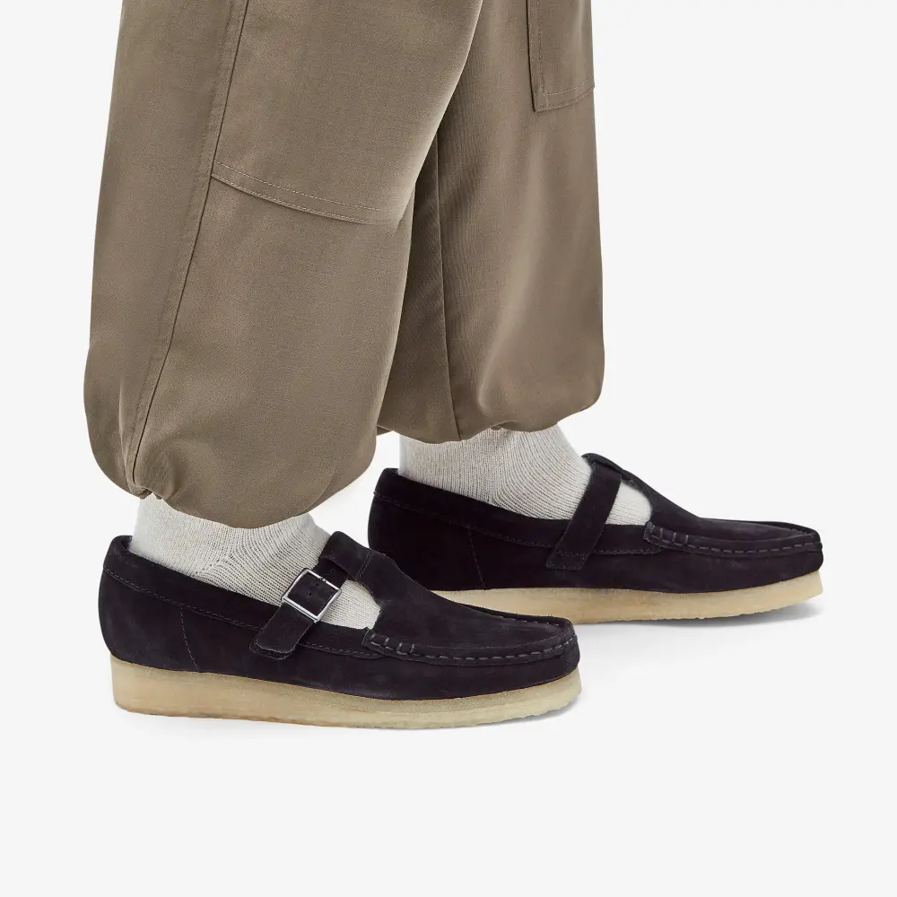 Womens Wallabee T-Bar Black Suede online