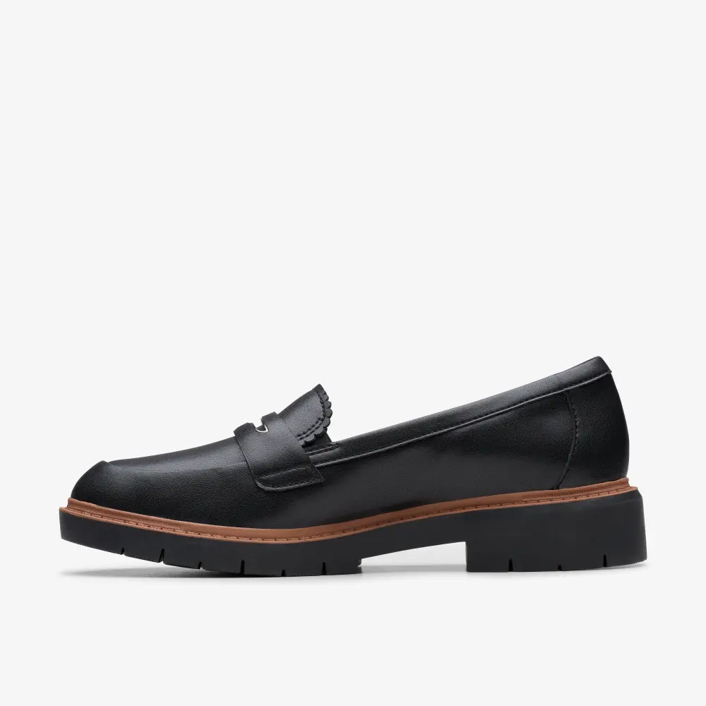 Womens Westlynn Glow Black Leather Slip-Ons online